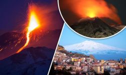 Mt Etna erupts on Feb 27 2017
