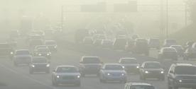 Air pollution hangs heavily over US cities due to the exhaust from fossil-fuel burning vehicles.