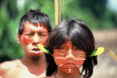 One of many tribes in the Amazon Rainforest